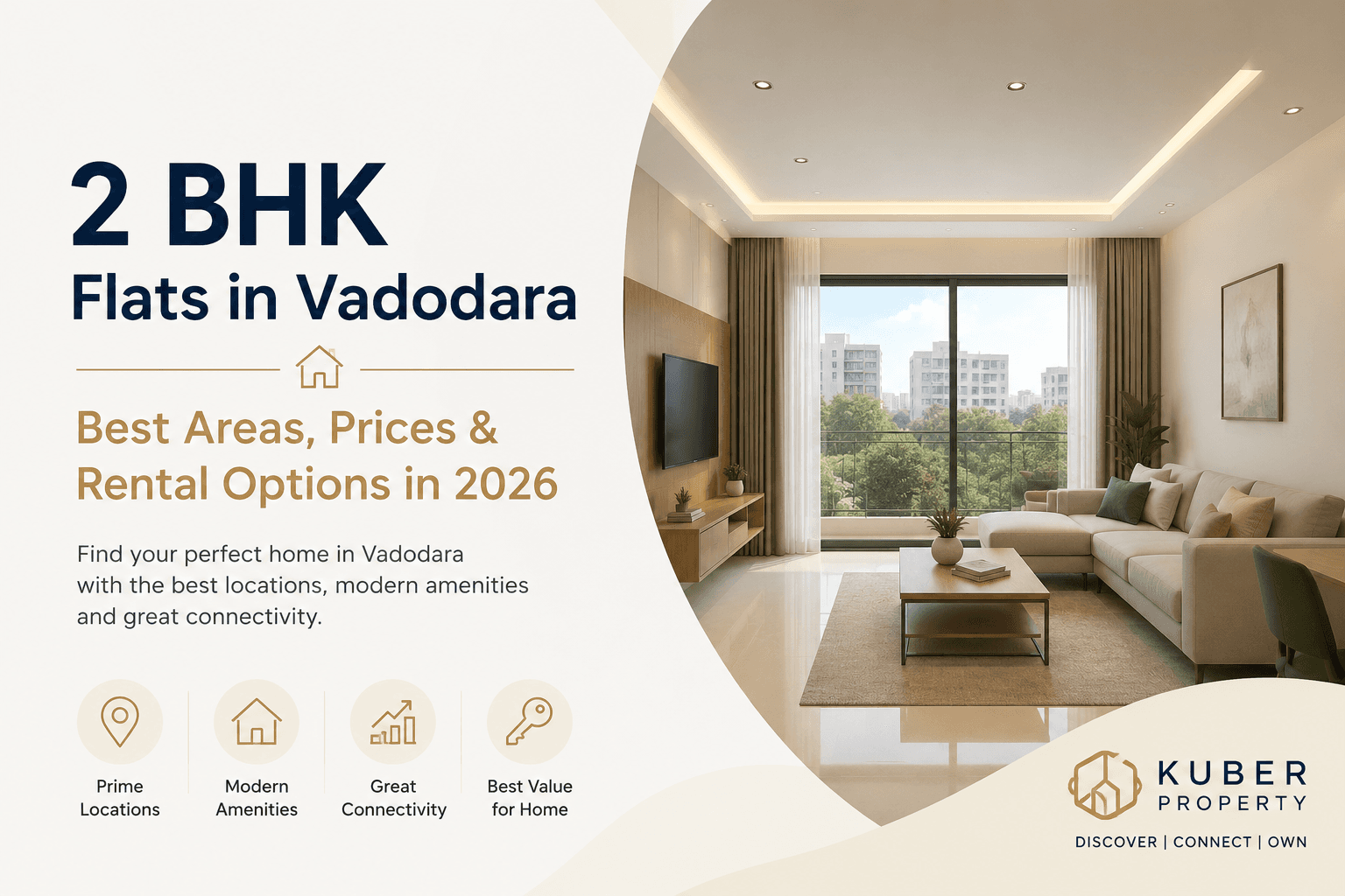 2 BHK Flats in Vadodara-Best Areas, Prices & Rental Options in 2026